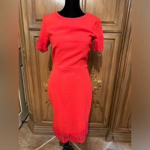 Very fitting red dress